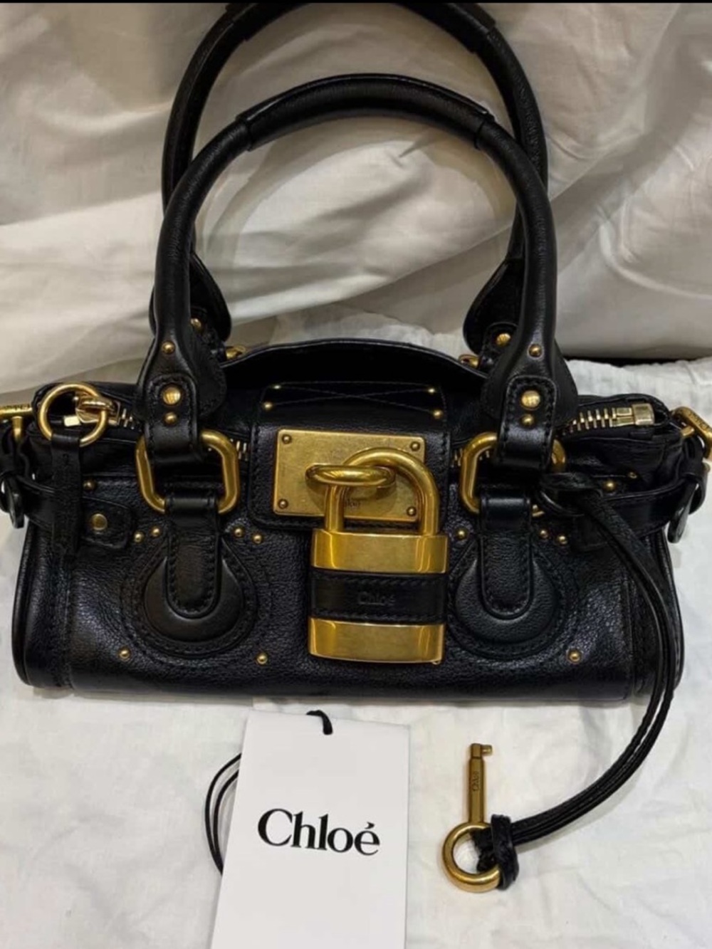 Mini Chloé Paddington with padlock & key